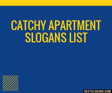 100 Catchy Apartment Slogans 2024 Generator Phrases And Taglines