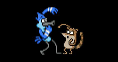 Regular Show Pixel Mordecai And Rigby Regular Show Posters And Art