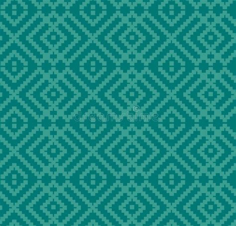 Turquoise Abstract Linear Pattern Seamless Decorative Background For