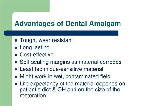 Ppt Dental Amalgam Powerpoint Presentation Free Download Id3931996