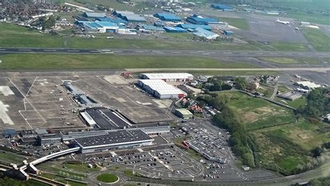 Glasgow Prestwick Airport Aerial Shot Glasgow Prestwick Airport