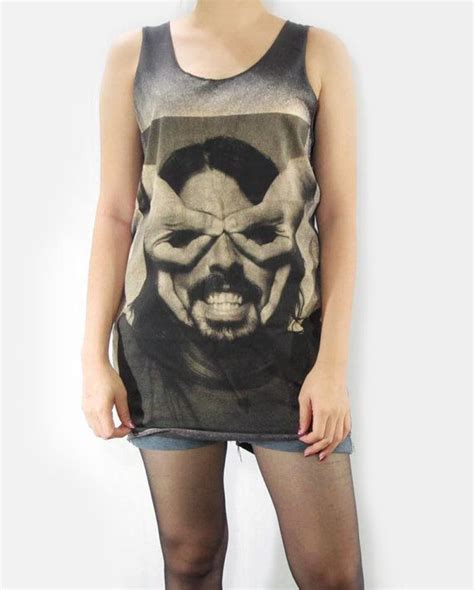 Dave Grohl Foo Fighters Drummer Nirvana Scream By Punkalife 15 99 Fashion Tank Top Fashion