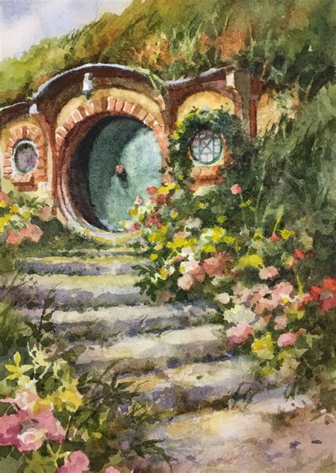 How to paint the inside of your house? Hobbit House 4 - Hobbiton New Zealand | Hobbit art, The ...