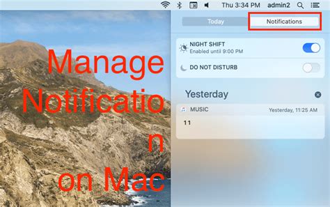 How To Manage Notifications On Mac Macos Big Surcatalina Mojave