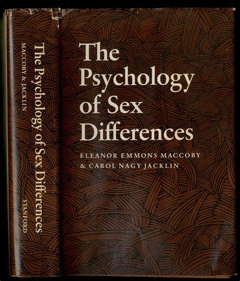 The Psychology Of Sex Differences Maccoby Eleanor E Amazonde Bücher