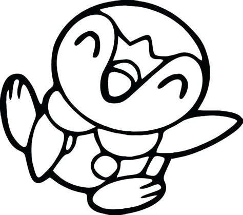 Pokemon Piplup Coloring Pages Sketch Coloring Page