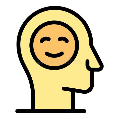 Self Esteem Emoji Icon Color Outline Vector Stock Vector Illustration