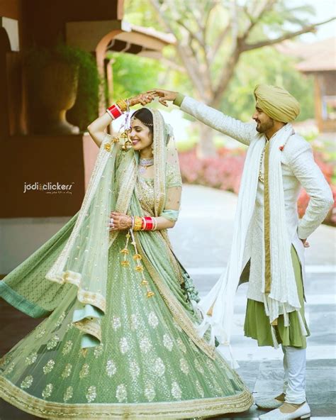 Prettiest Mint Green Lehengas That We Spotted On Real Brides Wedmegood