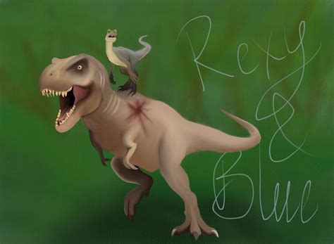 Rexy And Blue Jurassic Besties Jurassic World 2015 Jurassic World
