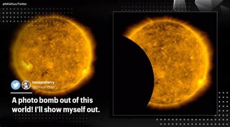 Nasa Shares Video Of Moon ‘photobombing Their View Of Of The Sun