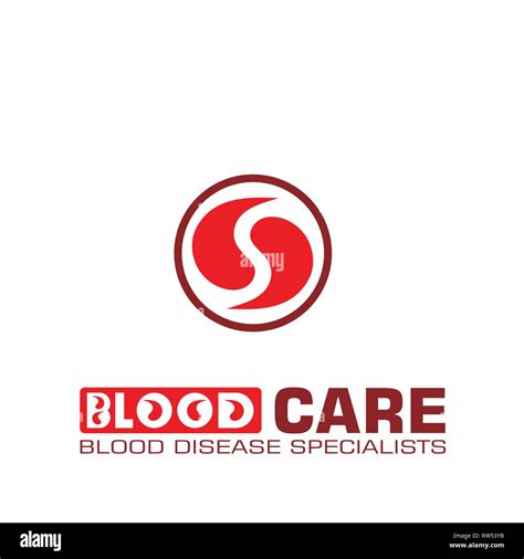 Abstract Blood Logo Vector Design Blood Care Logo Vector Icons Stock