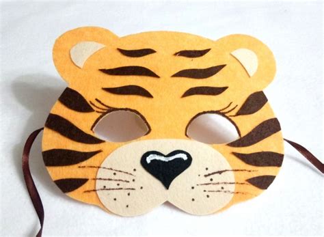 Карнавальная маска тигра своими руками шаблон