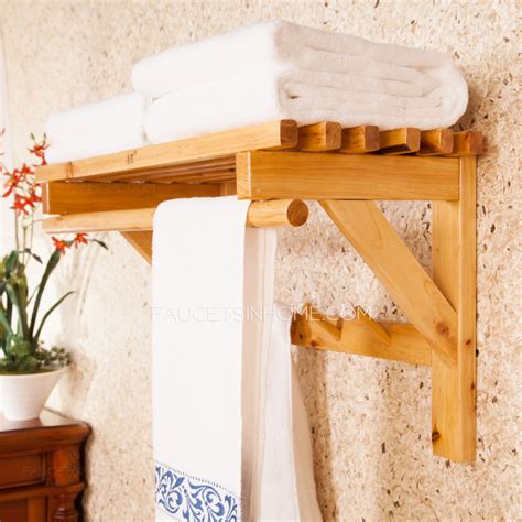 Use to hold towels in your bathroom or to set your clothes for tomorrow on. 50cm Double Wood Hanging Bathroom Towel Shelves