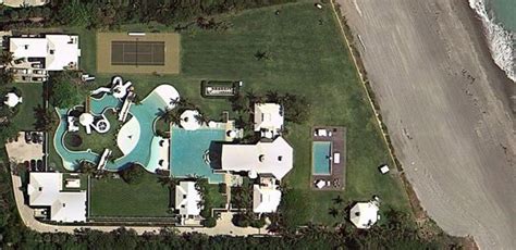 Celine Dion S Home On Jupiter Island From Above Celebrity Houses