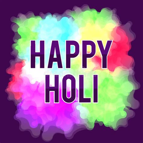 Colors Splatter Background For Happy Holi Festival Stock Vector