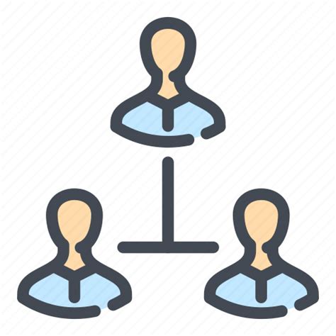 Business Hierarchy Man Management Organization Person Structure Icon