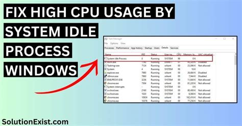 How To Fix High Cpu Usage By System Idle Process