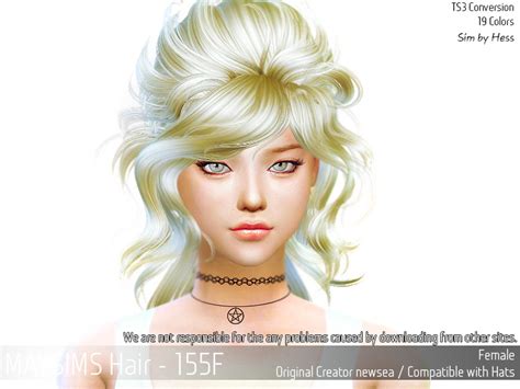 May Sims May 155f Hair Retextured Sims 4 Hairs