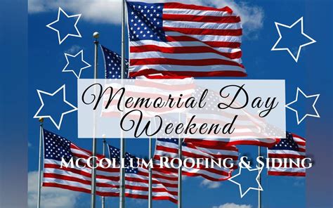 Traffic is backed up on interstate 476 in springfield heading into memorial day weekend, 45 percent of gas stations in washington dc, 26 percent of. Memorial Day Weekend is Here | McCollum Roofing & Siding