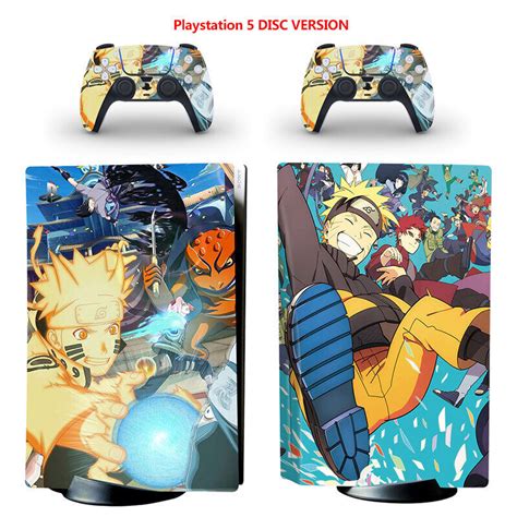 Naruto Vinyl Skin Decal Sticker For Sony Ps5 Console Controllers Disc