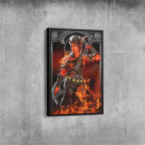 Karlach Art Baldurs Gate 3 Canvas Karlach Wall Decor Etsy Norway