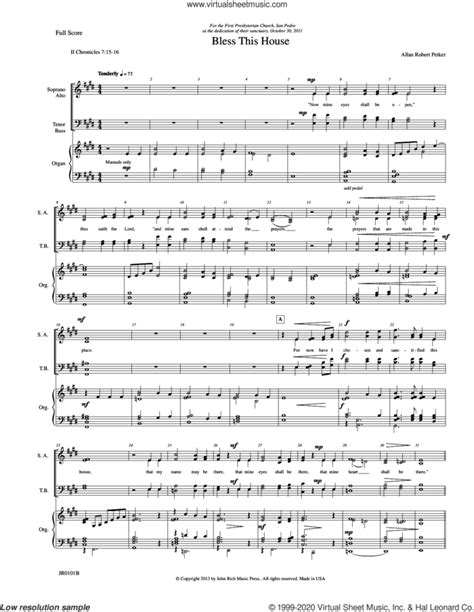 Bless This House Sheet Music Complete Collection For Orchestraband