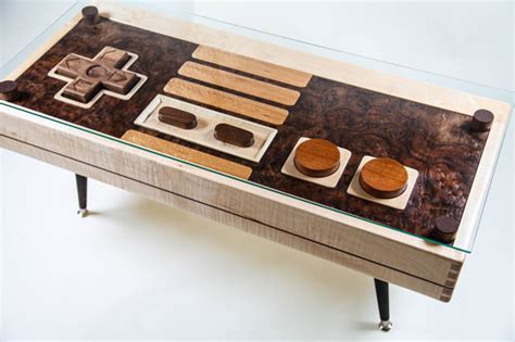 Ocarina of time, super smash bros., and golden eye 007. Nintendo NES Controller Coffee Table