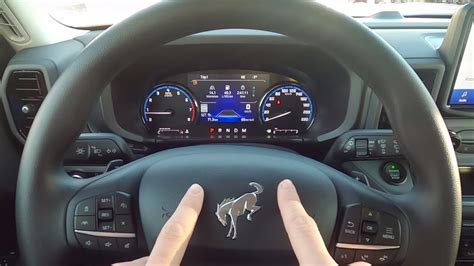 Steering Wheel Buttons And Cluster In The 2021 Ford Bronco Sport