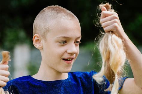 Girl 9 Raises Thousands As She Shaves Off Blonde Hair To Help