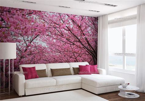 Cherry Blossoms Wall Mural Poster Print Poster Wall Murals Floral