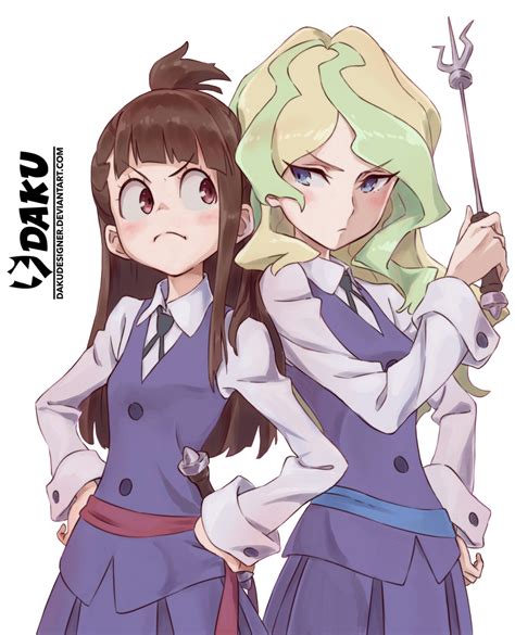 Render Diana And Akko Little Witch Academia By Dakudesigner On