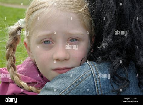 8 Year Old Girl Portrait Stock Photo Alamy