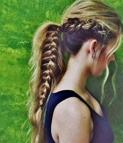 Beautiful French Braid Ponytails For Long Hair Reny Styles
