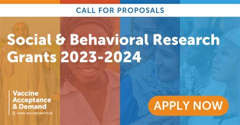 Call For Proposals Social And Behavioral Research Grants 2023 2024