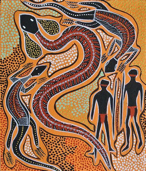 Rainbow Serpent Billawarra Native Art Aboriginal Art Animals