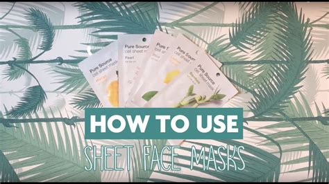 Many sheet masks use botanical extracts and other ingredients that are hydrophilic, and pair best with water. How to use: Sheet Face Mask Tutorial - YouTube