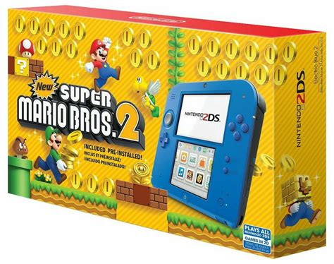 A sequel to the 2006 nintendo ds release, new super mario bros., this new game version challenges players to rescue princess peach from the latest kidnapping by bowser, and to collect as masses of nintendo gold coins while doing so. Nintendo 2DS with New Super Mario Bros. 2 Console Bundle ...