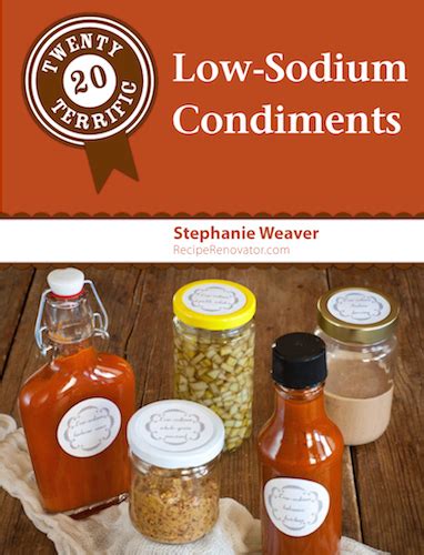 Twenty Terrific Low Sodium Condiments New E Book