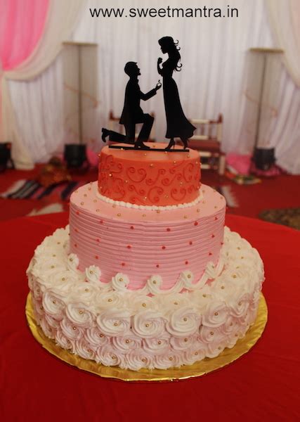 Cake designs are as limited as the imagination. Order Designer Engagement Cake in Pune | Sweet Mantra