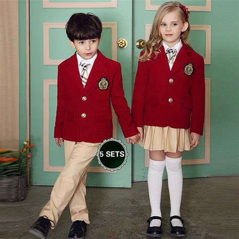 British American Spring Winter School Uniform For Girlsandboys Kids