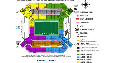 Tampa Bay Bucs Stadium Seating Chart Raymond James Stadium Seating