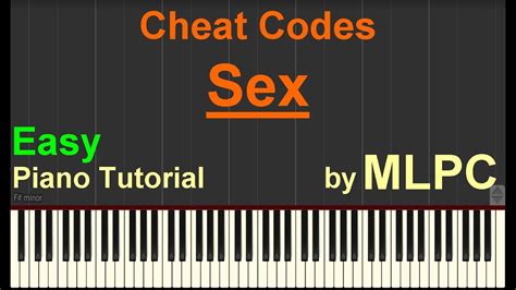 cheat codes sex easy version i piano tutorial by mlpc youtube