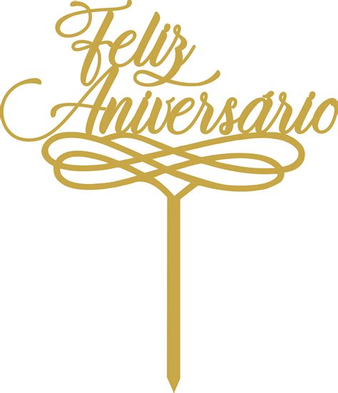 Topo De Bolo Feliz Aniversário