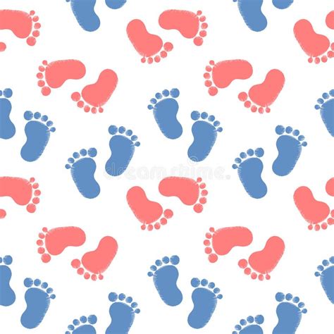 Blue Baby Footprints Stock Illustrations 544 Blue Baby Footprints