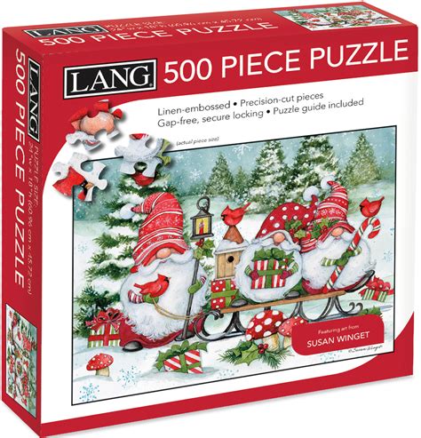 Holiday Gnomes 500 Pieces Lang Puzzle Warehouse