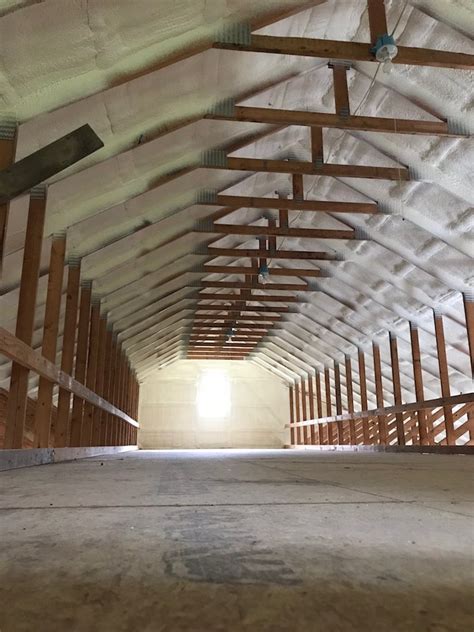 Today, pole barns are still ubiquitous for all kinds of agricultural buildings. Pole Barn Insulation Michigan | Spray Foam Installation