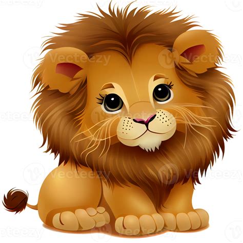 Cute Lion Clipart Illustration Png 21952516 Png