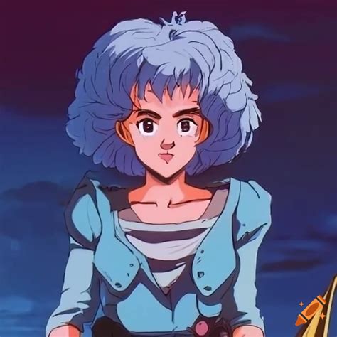 80s Anime Character Illustration