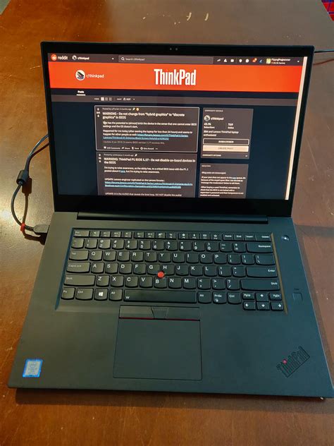 In Love With My New Thinkpad I7 8850h X1 Extreme 32gb Ram Rthinkpad