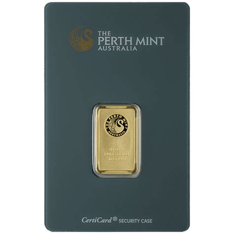 10 Gram Perth Mint Gold Bar Buy Online At Goldsilver